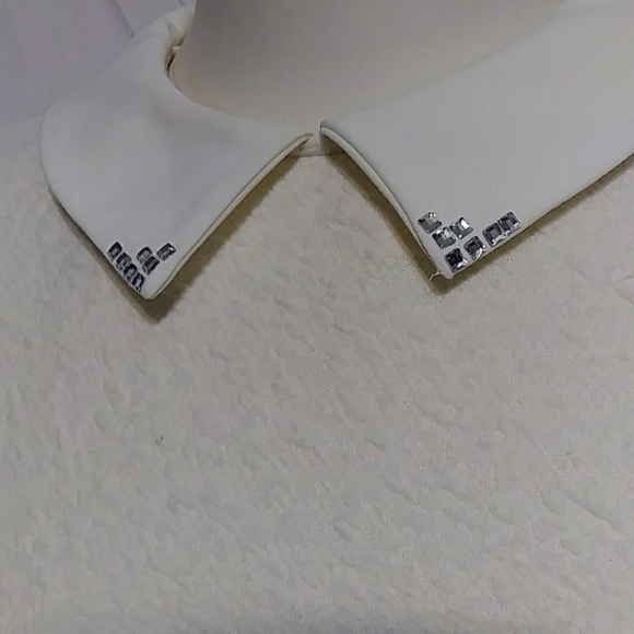 Olive Des Olive Ivory Long Sleeve Collared Sweater - Picture 3 of 8